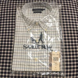Saville Row 100% Pima Cotton Button up Shirt NWT